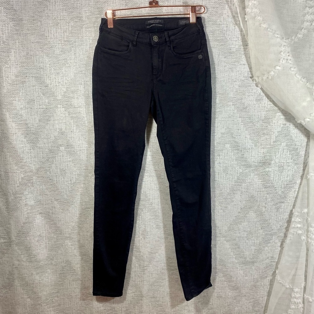Maison Scotch la bohemienne mid rise skinny in black size 25